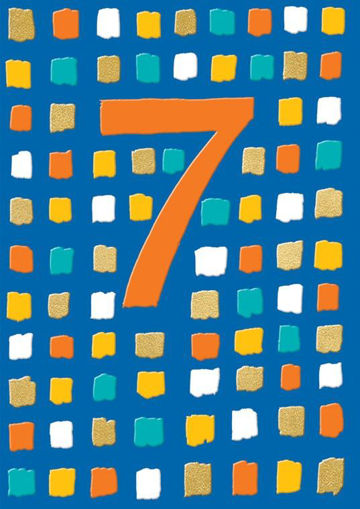 Picture of 7TH BIRTHDAY CARD BLUE